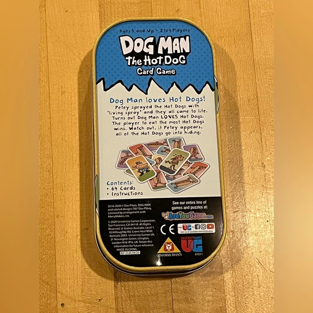 Dog Man The Hot Dog Card Game - Yellow